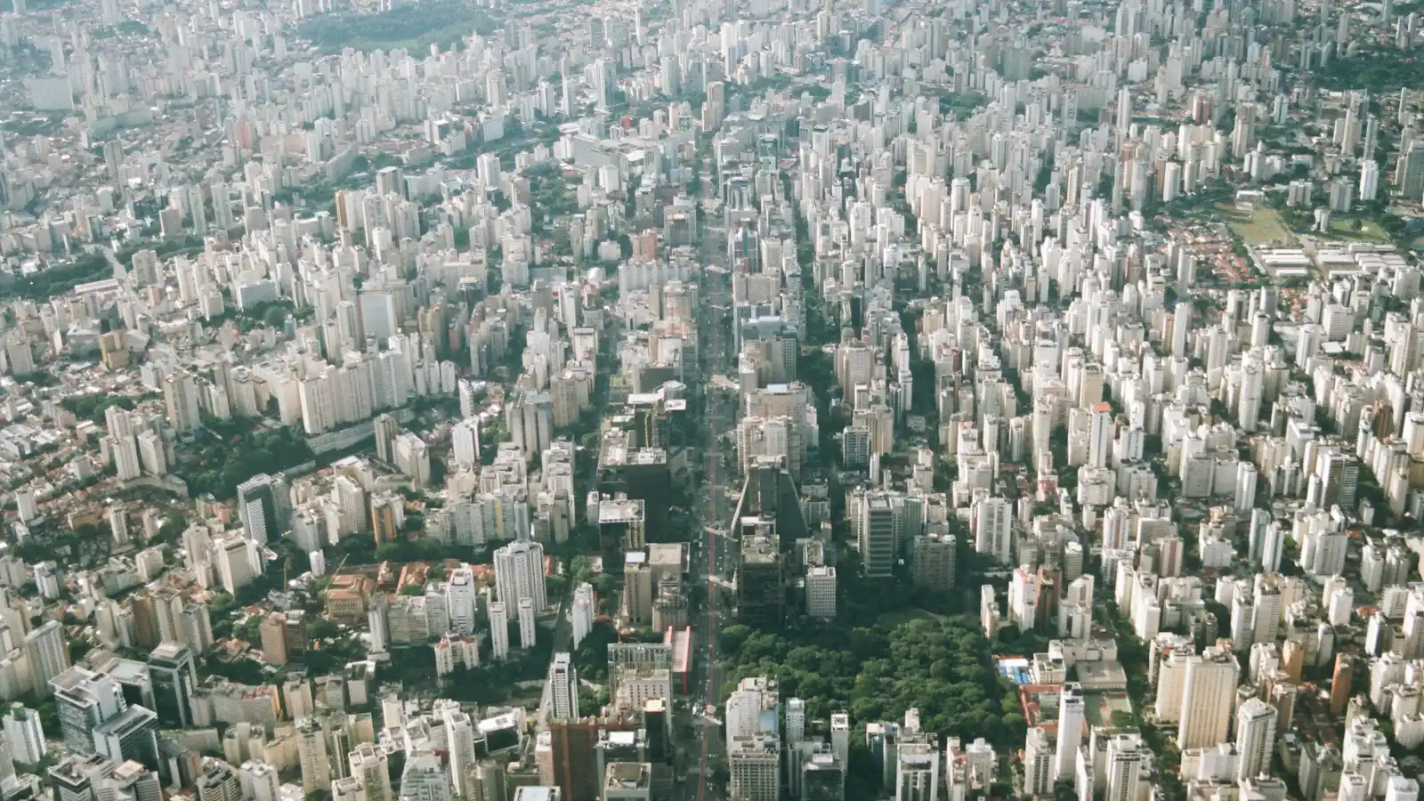 Vista aérea da cidade de São Paulo